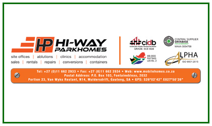 Hi-Way Parkhome & Container Services (Pty)Ltd